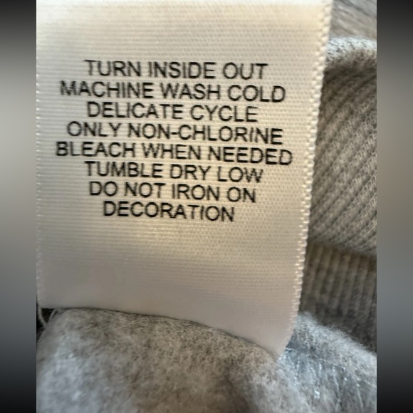 Juicy Couture Womens Sz M Puff Sleeve Glitter Logo Hoodie Grey Lightweight - Picture 10 of 12